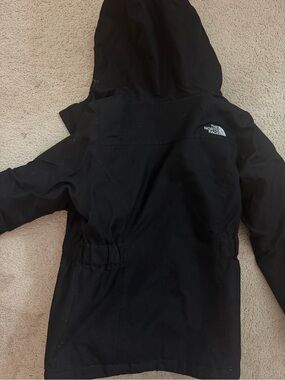 The North Face Kids Black Hooded Raincoat